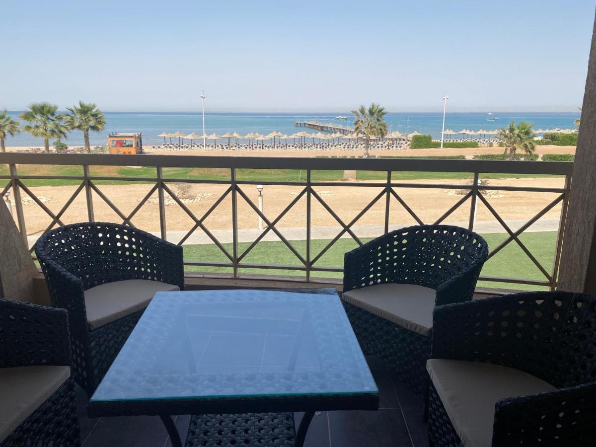 Porto South Beach Royal Sea View Families صف اول بحر مباشر Ain Suchna Zimmer foto